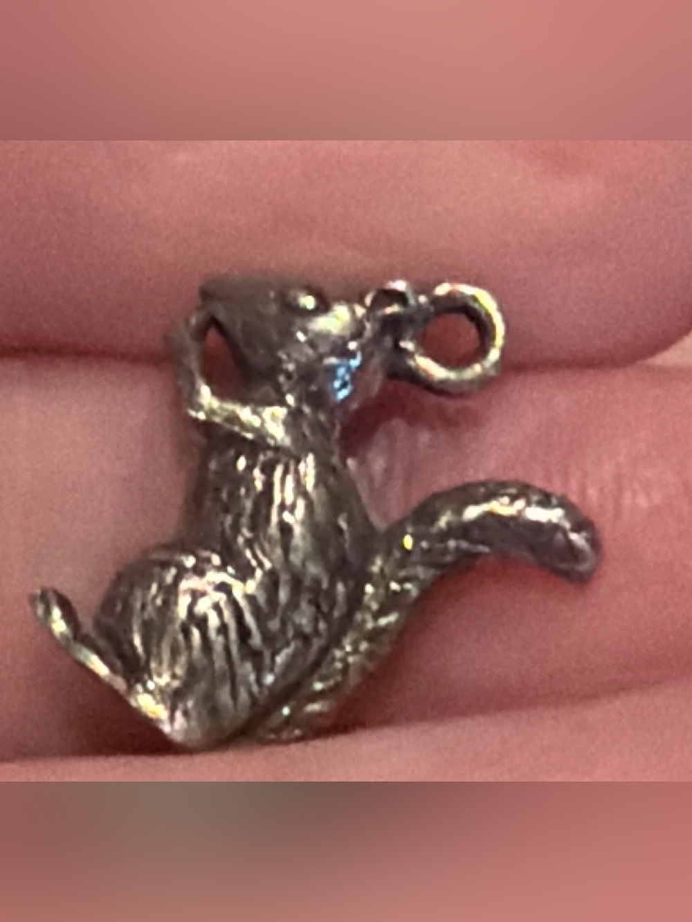 Cute Vtg Squirrel Charm